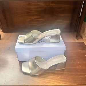 TOP Moda Gold Heels Elegant Open-Toe Design